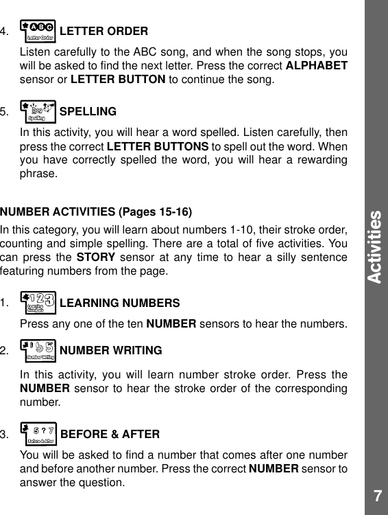 Page 8 of 12 - Vtech Vtech-Write-And-Learn-Letter-Book-Owners-Manual-  Vtech-write-and-learn-letter-book-owners-manual