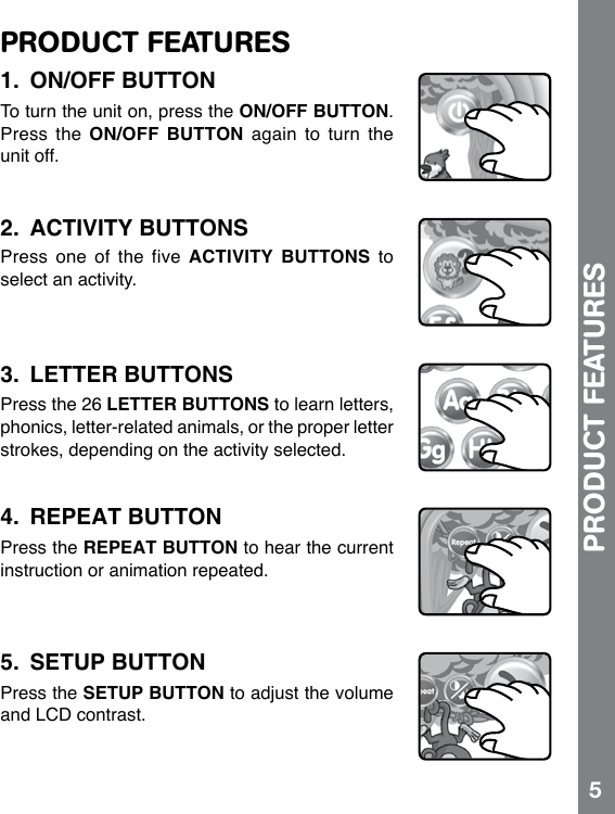Page 6 of 10 - Vtech Vtech-Write-And-Learn-Touch-Tablet-Owners-Manual-  Vtech-write-and-learn-touch-tablet-owners-manual
