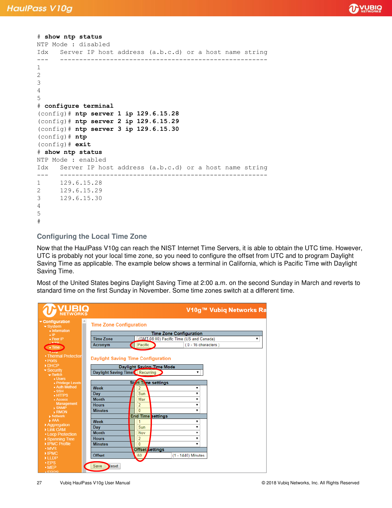 Page 27 of Vubiq Networks V10G-H HaulPass V10g 10 Gbps Ethernet Link User Manual Vubiq