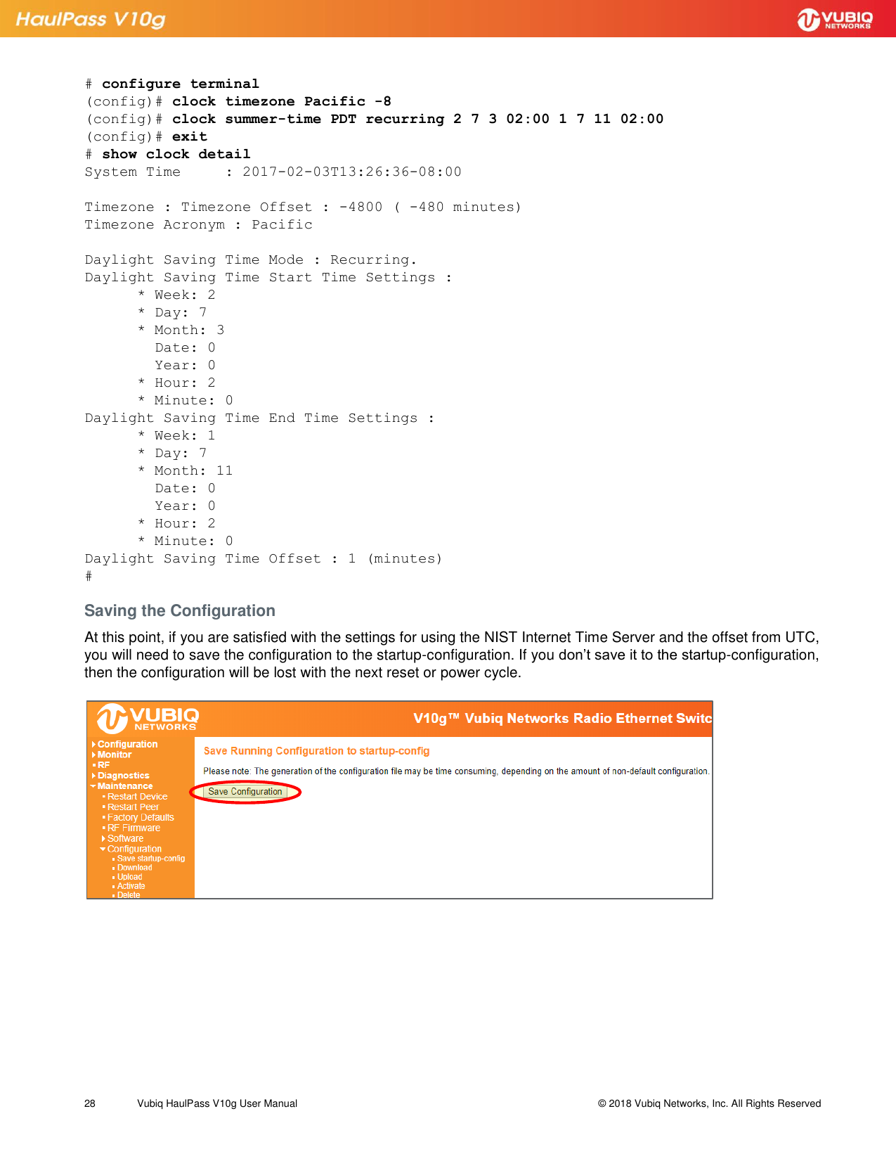 Page 28 of Vubiq Networks V10G-H HaulPass V10g 10 Gbps Ethernet Link User Manual Vubiq