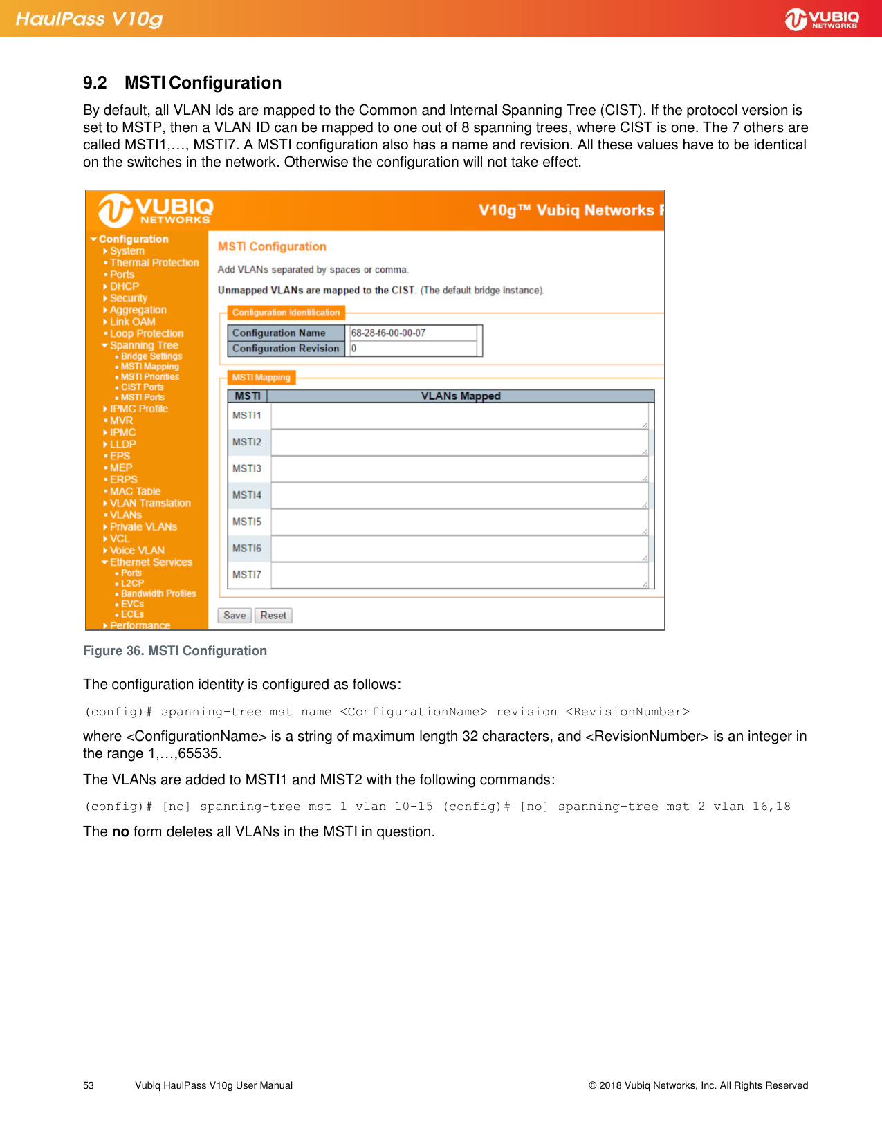 Page 53 of Vubiq Networks V10G-H HaulPass V10g 10 Gbps Ethernet Link User Manual Vubiq