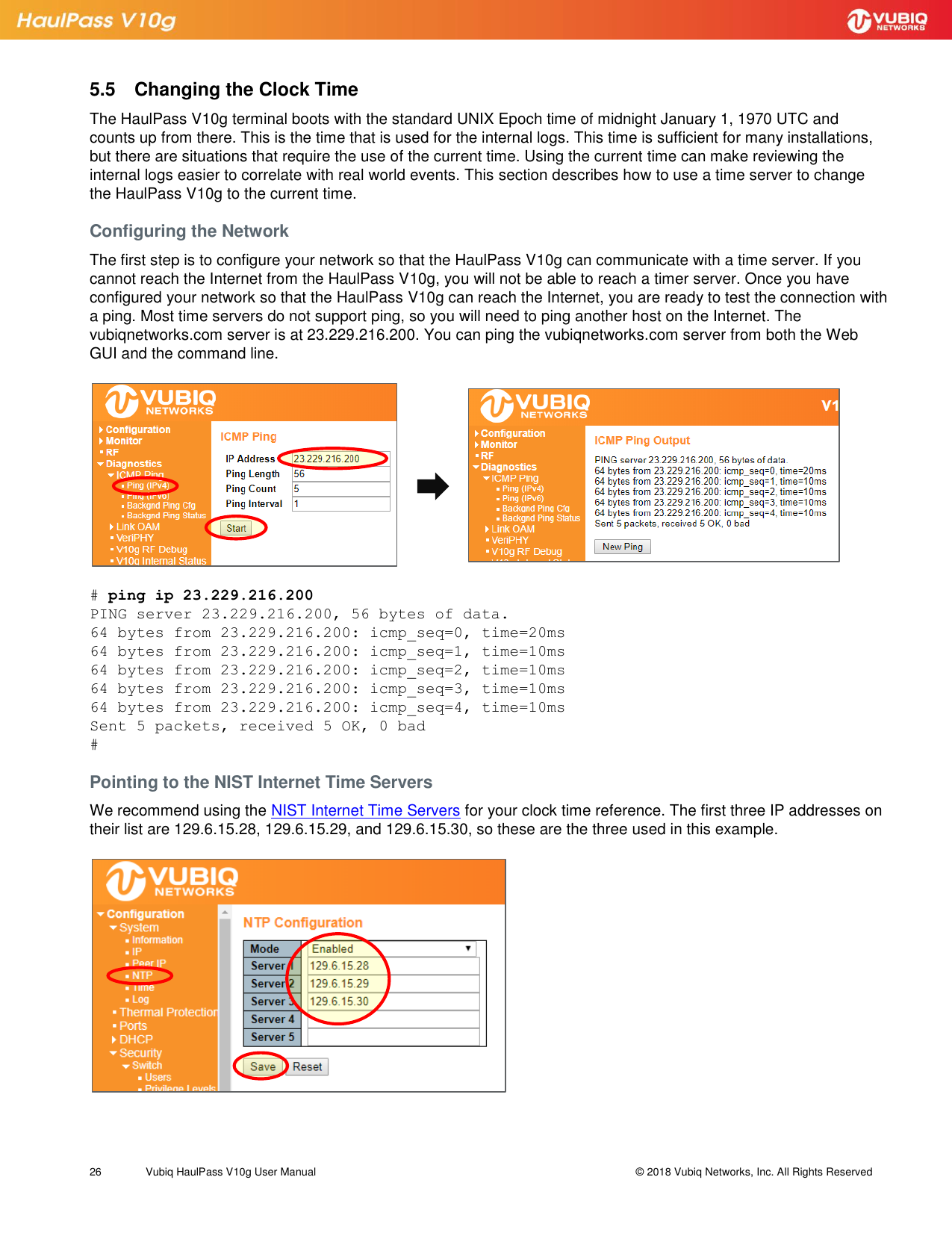 Page 26 of Vubiq Networks V10G-L HaulPass V10g 10 Gbps Ethernet Link User Manual Vubiq