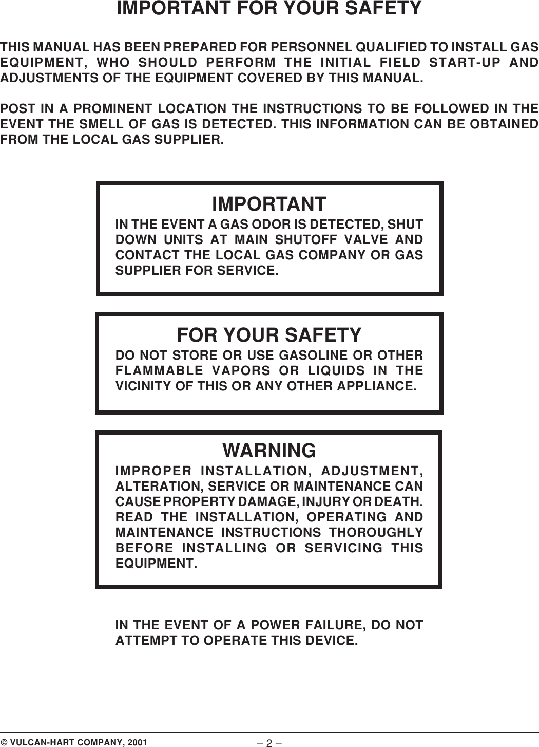 Page 2 of 8 - Vulcan-Hart Vulcan-Hart-Vcb25M-Ml-44963Z-Users-Manual- F31167VCB_Charbroilers.pm65  Vulcan-hart-vcb25m-ml-44963z-users-manual