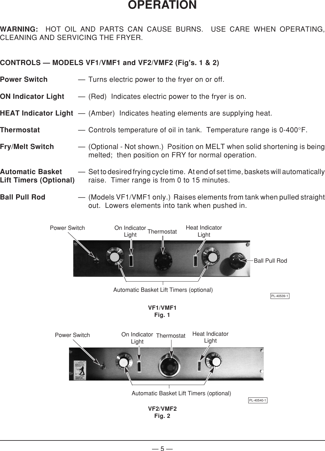 Page 5 of 12 - Vulcan-Hart Vulcan-Hart-Vf1-Ml-52913-Users-Manual-  Vulcan-hart-vf1-ml-52913-users-manual