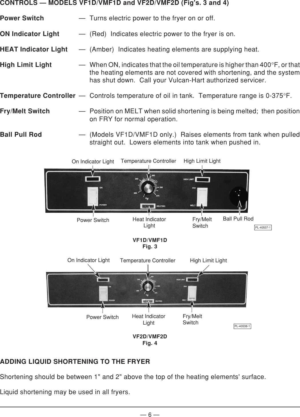 Page 6 of 12 - Vulcan-Hart Vulcan-Hart-Vf1-Ml-52913-Users-Manual-  Vulcan-hart-vf1-ml-52913-users-manual