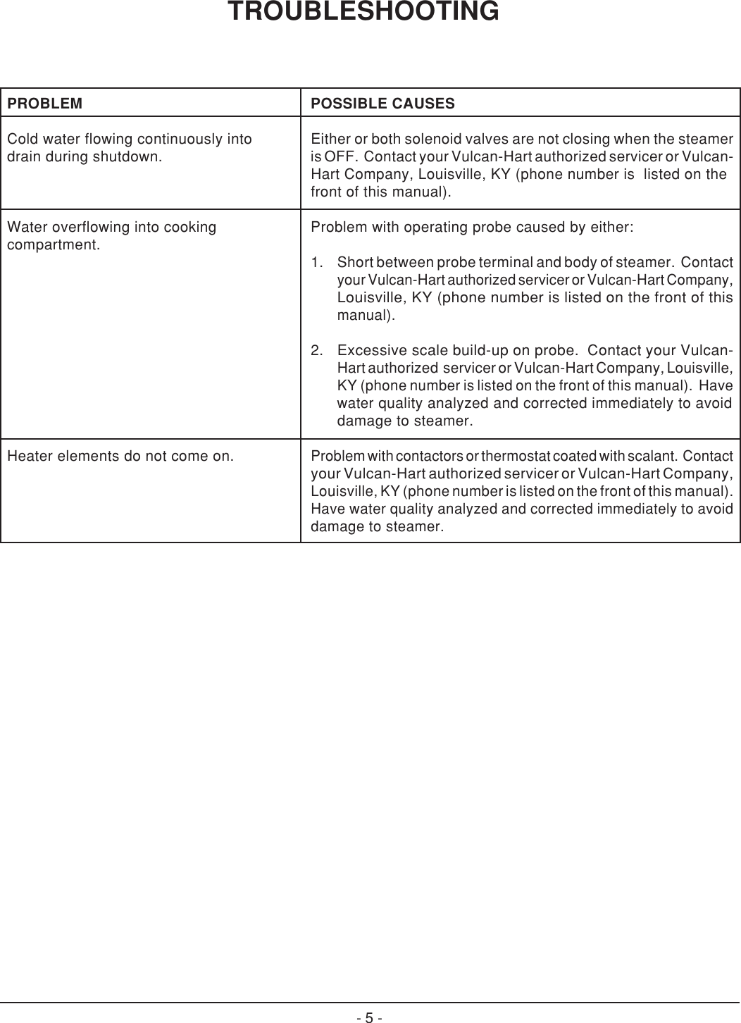 Page 5 of 12 - Vulcan-Hart Vulcan-Hart-Vsx-9000-Users-Manual-  Vulcan-hart-vsx-9000-users-manual
