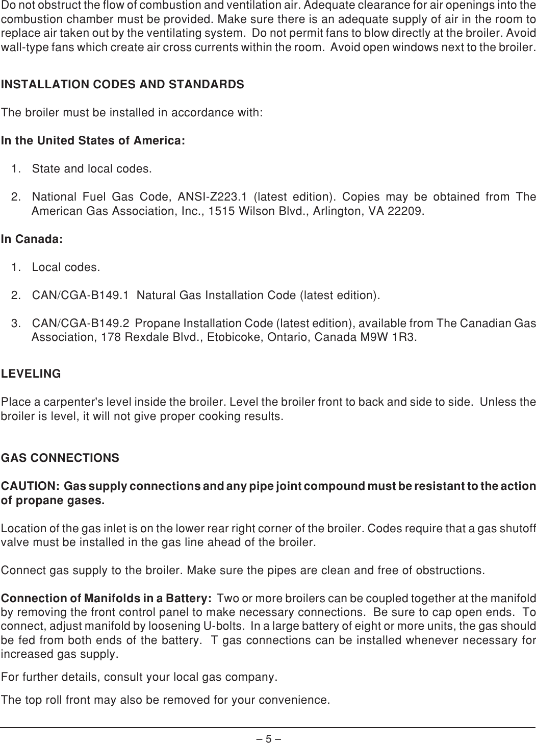 Page 5 of 8 - Vulcan-Materials Vulcan-Materials-Vrb36-Ml-44953Z-Users-Manual- F-31168_VRB_VIR Broilers.pm65  Vulcan-materials-vrb36-ml-44953z-users-manual