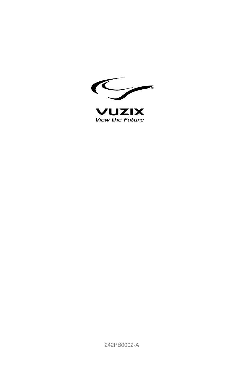 Page 12 of 12 - Vuzix Vuzix-Iwear-Av920-Users-Manual- AV920_manual_English_  Vuzix-iwear-av920-users-manual