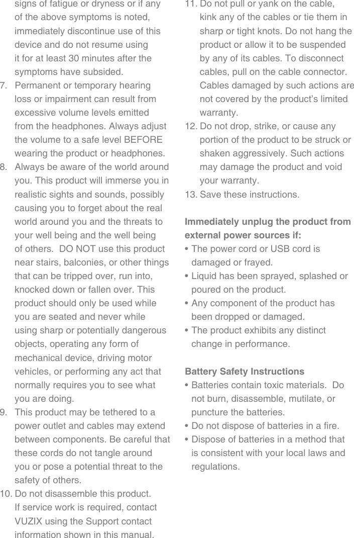 Page 4 of 12 - Vuzix Vuzix-Iwear-Av920-Users-Manual- AV920_manual_English_  Vuzix-iwear-av920-users-manual