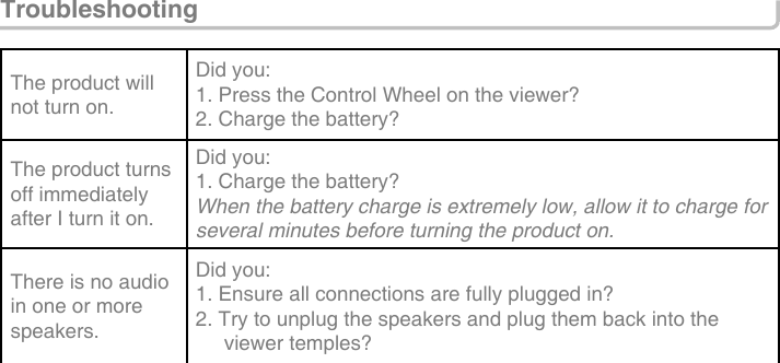 Page 8 of 12 - Vuzix Vuzix-Iwear-Av920-Users-Manual- AV920_manual_English_  Vuzix-iwear-av920-users-manual