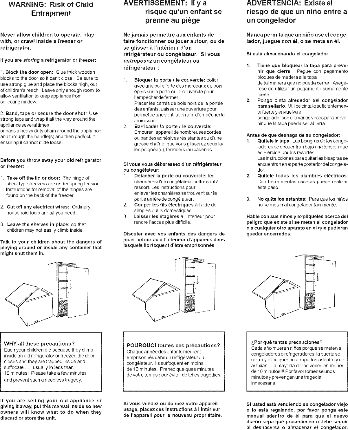 Page 7 of 7 - WC  WOOD Upright Freezer Manual L0709284