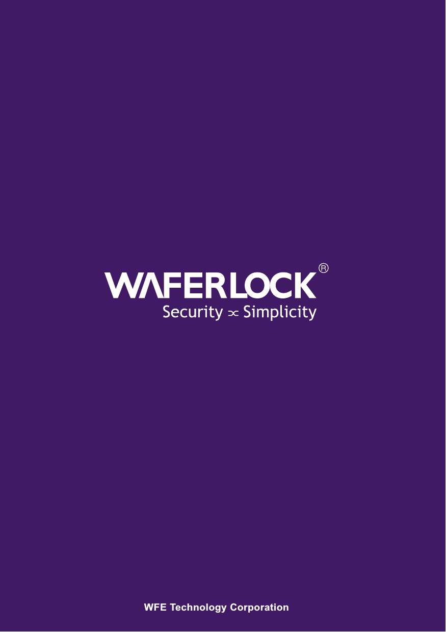 L379 / L779www.waferlock.comISO 9001:2015WFE Technology CorporationRFID Electronic LockUser Manual