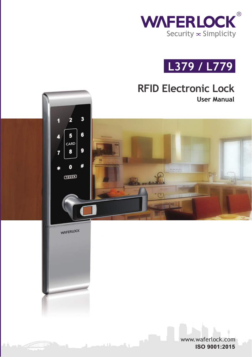 L379 / L779www.waferlock.comISO 9001:2015WFE Technology CorporationRFID Electronic LockUser Manual
