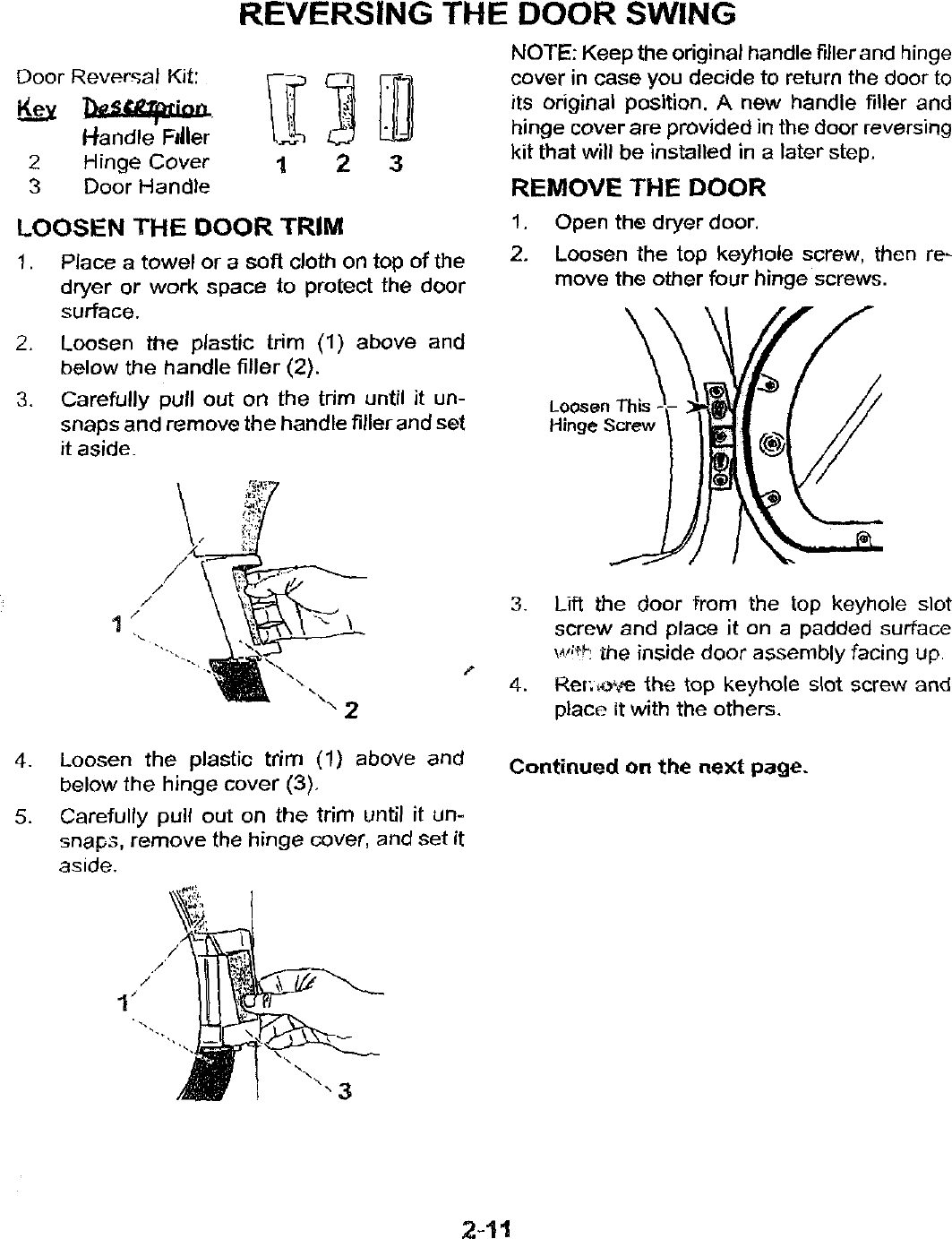 Page 2 of 4 - WHIRLPOOL  Residential Dryer Manual L0303306