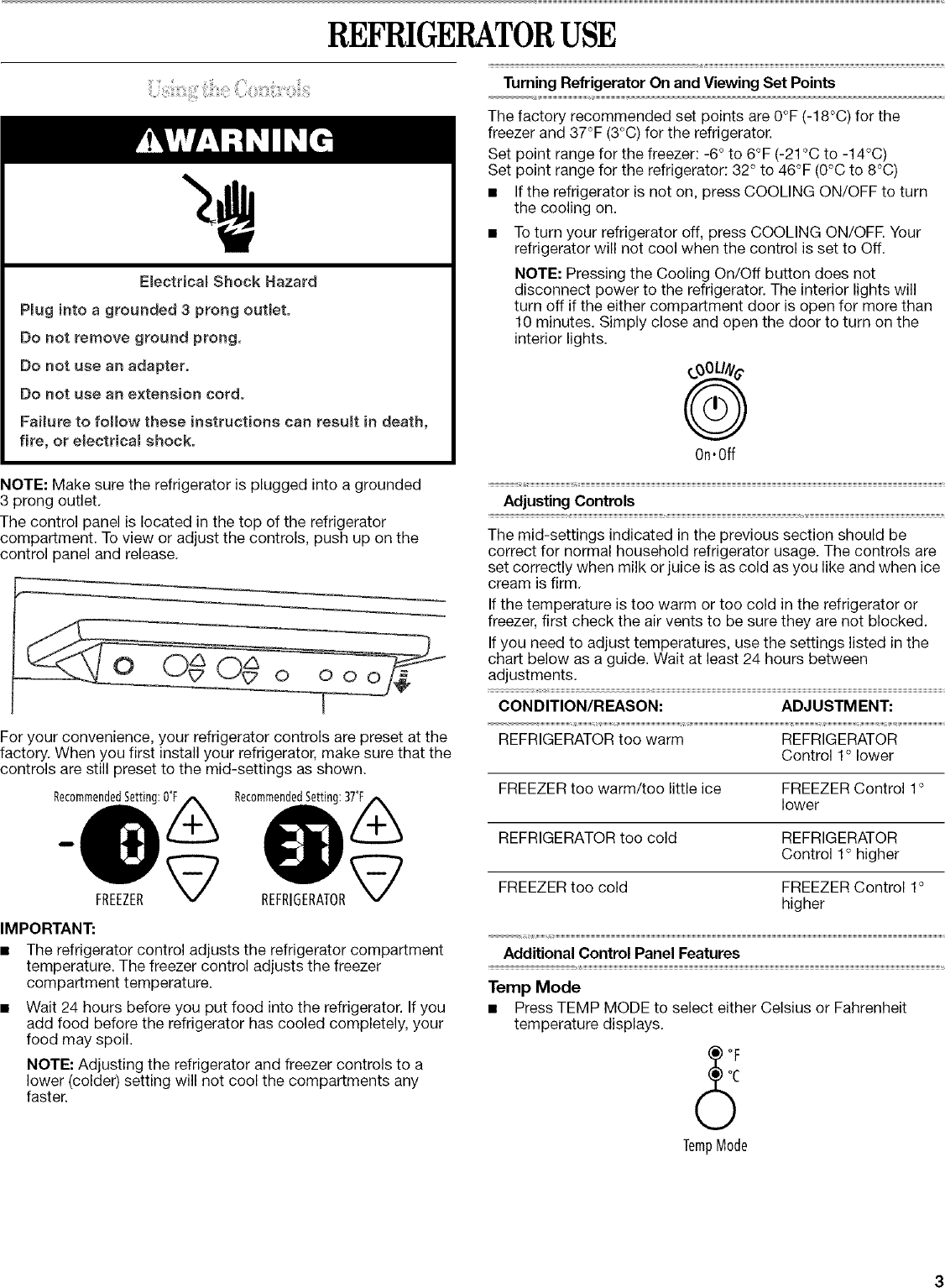 WHIRLPOOL Bottom Mount Refrigerator Manual L0408215