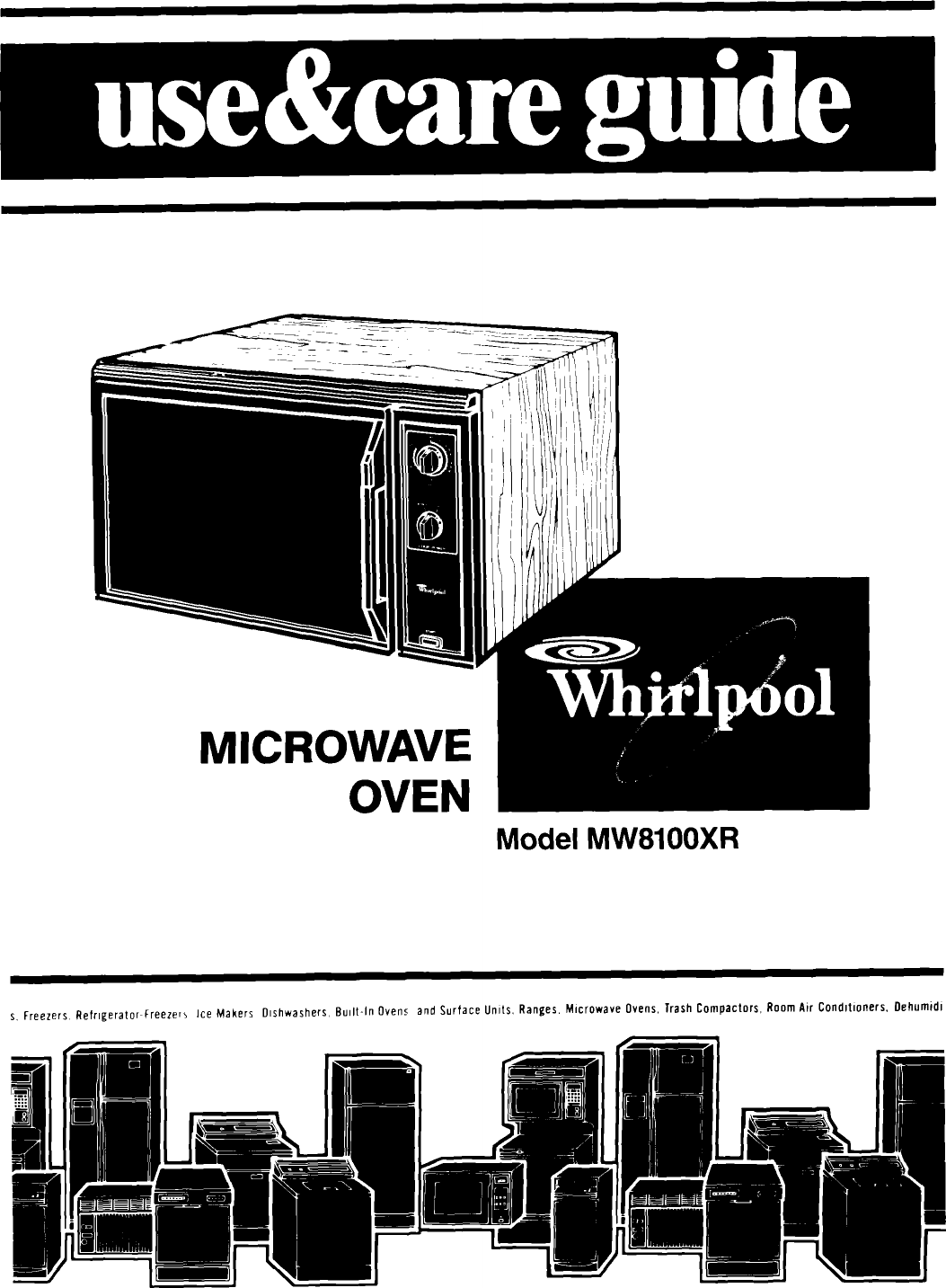 WHIRLPOOL Countertop Microwave Manual L0805112