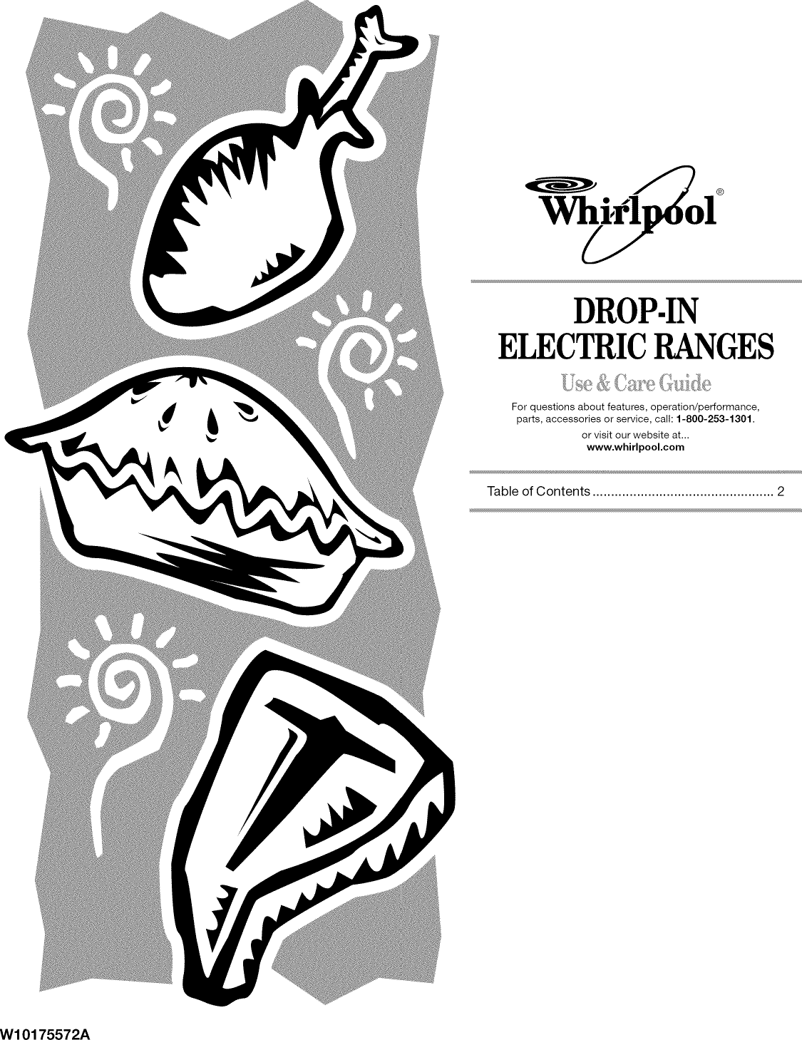 WHIRLPOOL Drop In Range, Electric Manual L0809265