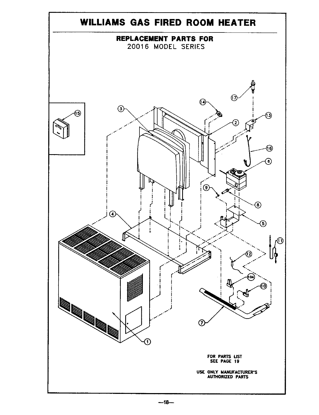 WILLIAMS Heater/LP Gas Manual L0408171