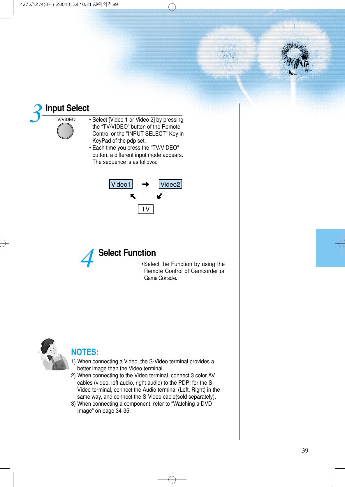 Page 19 of WINIA Electronics DPN4274NH 42 Inches Plasma Display Panel User Manual 3