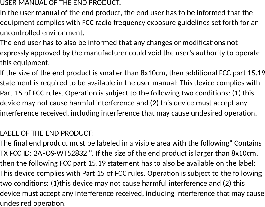 Page 6 of WIRELESS TAG TECHNOLOGY WT52832 Bluetooth Module WT52832 User Manual 