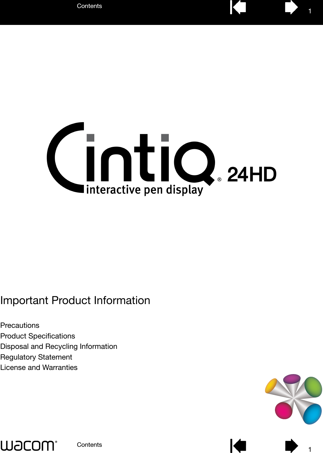 Co DTK2400 LCD TABLET User Manual Product Information