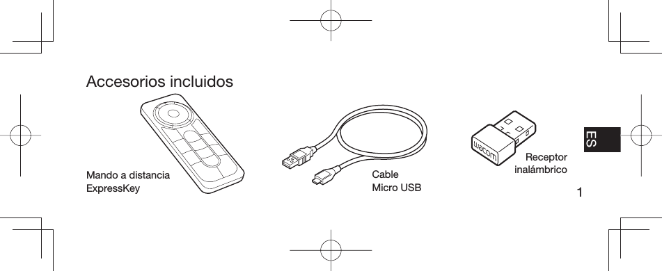 1EN FR ESPT-BRAccesorios incluidosMando a distancia ExpressKeyCable Micro USBReceptor inalámbrico