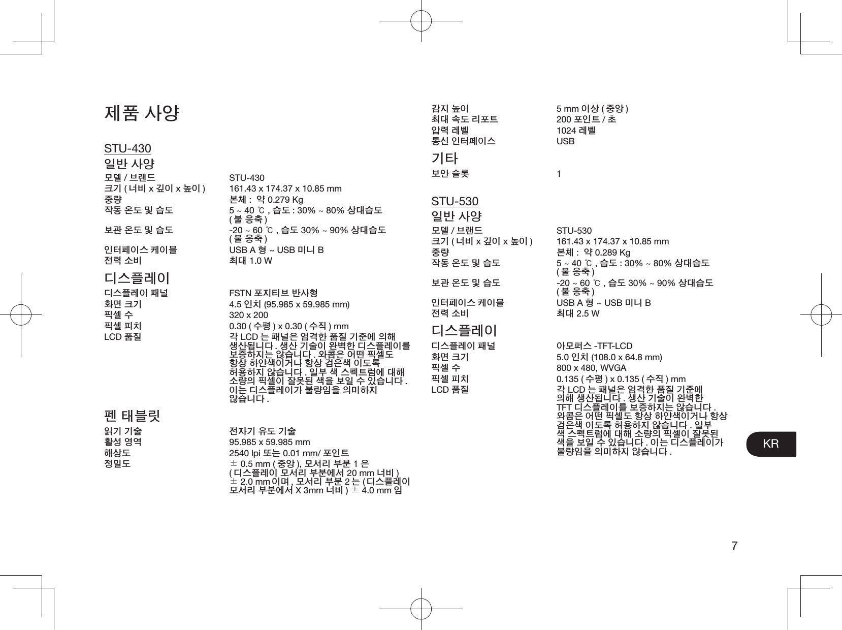 7KR⭧㟓 ⏷⣜STU-430⫇ὣ ⏷⣜ᷳᛃ /⅗᫧ᠧ   STU-430㎷ᅻ ( ᑓ↏ x ᆕ⪿ x ᓝ⪿ )  161.43 x 174.37 x 10.85 mmⱜᬔ ⁃⿿ :  ⣈ 0.279 Kg ⫝̸ᜤ ⥳ᜏ ὚ ☀ᜏ  5 ~ 40 丯, ☀ᜏ : 30% ~ 80% ␌ᙋ☀ᜏ  (⃓ ⪜ム )‿။ ⥳ᜏ ὚ ☀ᜏ  -20 ~ 60 丯, ☀ᜏ 30% ~ 90% ␌ᙋ☀ᜏ  (⃓ ⪜ム )⫃㑻㛣⪿◯ ㉋⪿⅟ USB A 㥠 ~ USB ὃᘓ B⭏᭰ ⓗ↏ ェᙋ 1.0 Wᡟ◯㡗᭓⪿ᡟ◯㡗᭓⪿ 㙳ᑛ FSTN 㜷ⴋ㘻⅗ ὣ⏷㥠㦟ᶿ ㎷ᅻ 4.5 ⫃ㆣ (95.985 x 59.985 mm)㢈⒋ ╣   320 x 200㢈⒋ 㢇ㆣ 0.30 ( ╣㜔 ) x 0.30 ( ╣ⴌ ) mmLCD 㟓ⴓ ཌ LCD ᗟ 㙳ᑛ⪋ ⤏࿴㢧 㟓ⴓ ᅻⱋ⤛ ⪣㢿 ␨⏻᝴ᘓᘯ . ␨⏻ ᅻ╫⪿ ⦏ 㢧 ᡟ◯㡗᭓⪿᳇ ‿⳨㢣ⴋᗟ ⢕☀ᘓᘯ . ⦋㊯⪋ ⣿ᣯ 㢈⒋ᜏ 㢸␌ 㢣⣋␔⪿ྻᏣ 㢸␌ ࿋⪋␔ ⪿ᜏᮨ 㤓⧴㢣ⴋ ⢕☀ᘓᘯ . ⫇⃋ ␔ ◯㛤㘃ᭇ⤛ ᙋ㢿 ⓗᬔ⪣ 㢈⒋⪿ ⫣Ḇᝧ ␔⪏ ‿⫇ ╣ ⫓☀ᘓᘯ . ⪿ᗟ ᡟ◯㡗᭓⪿ཋ ⃓ᬔ⫏⪏ ⪣ὃ㢣ⴋ ⢕☀ᘓᘯ .㛧 㐧⅟ᴊ⫈ᅻ ᅻ╫ ⭏⫛ᅻ ⩫ᜏ ᅻ╫㦧⑼ ⥌⤸  95.985 x 59.985 mm㢿␌ᜏ 2540 lpi ᥛᗟ 0.01 mm/ 㜷⫃㘃⭠Ὃᜏ 两 0.5 mm ( ⱜ⢤ ), ᷳ⑧᳷ ⃋⃏ 1 ⪋ (ᡟ◯㡗᭓⪿ ᷳ⑧᳷ ⃋⃏⤛⑧ 20 mm ᑓ↏ )  两 2.0 mm ⪿ᶻ , ᷳ⑧᳷ ⃋⃏ 2 ᗟ ( ᡟ◯㡗᭓⪿ ᷳ⑧᳷ ⃋⃏⤛⑧ X 3mm ᑓ↏ ) 两 4.0 mm ⫏ཛⴋ ᓝ⪿ 5 mm ⪿␌ ( ⱜ⢤ )ェᙋ ⓘᜏ ᳷㜷㘃 200 㜷⫃㘃 /こ⢠᭰ ᭓ῳ 1024 ᭓ῳ㔀☫ ⫃㑻㛣⪿◯ USBᅻ㐋‿⢓ ◷ᮺ 1STU-530⫇ὣ ⏷⣜ᷳᛃ /⅗᫧ᠧ   STU-530㎷ᅻ ( ᑓ↏ x ᆕ⪿ x ᓝ⪿ )  161.43 x 174.37 x 10.85 mmⱜᬔ ⁃⿿ :  ⣈ 0.289 Kg ⫝̸ᜤ ⥳ᜏ ὚ ☀ᜏ  5 ~ 40 丯, ☀ᜏ : 30% ~ 80% ␌ᙋ☀ᜏ  (⃓ ⪜ム )‿။ ⥳ᜏ ὚ ☀ᜏ  -20 ~ 60 丯, ☀ᜏ 30% ~ 90% ␌ᙋ☀ᜏ  (⃓ ⪜ム )⫃㑻㛣⪿◯ ㉋⪿⅟ USB A 㥠 ~ USB ὃᘓ B⭏᭰ ⓗ↏ ェᙋ 2.5 Wᡟ◯㡗᭓⪿ᡟ◯㡗᭓⪿ 㙳ᑛ ⢏ᷳ㛇◯ -TFT-LCD㦟ᶿ ㎷ᅻ 5.0 ⫃ㆣ (108.0 x 64.8 mm)㢈⒋ ╣   800 x 480, WVGA㢈⒋ 㢇ㆣ 0.135 ( ╣㜔 ) x 0.135 ( ╣ⴌ ) mmLCD 㟓ⴓ ཌ LCD ᗟ 㙳ᑛ⪋ ⤏࿴㢧 㟓ⴓ ᅻⱋ⤛ ⪣㢿 ␨⏻᝴ᘓᘯ . ␨⏻ ᅻ╫⪿ ⦏ 㢧 TFT ᡟ◯㡗᭓⪿᳇ ‿⳨㢣ⴋᗟ ⢕☀ᘓᘯ . ⦋㊯⪋ ⣿ᣯ 㢈⒋ᜏ 㢸␌ 㢣⣋␔⪿ྻᏣ 㢸␌ ࿋⪋␔ ⪿ᜏᮨ 㤓⧴㢣ⴋ ⢕☀ᘓᘯ . ⫇⃋ ␔ ◯㛤㘃ᭇ⤛ ᙋ㢿 ⓗᬔ⪣ 㢈⒋⪿ ⫣Ḇᝧ ␔⪏ ‿⫇ ╣ ⫓☀ᘓᘯ . ⪿ᗟ ᡟ◯㡗᭓⪿ཋ ⃓ᬔ⫏⪏ ⪣ὃ㢣ⴋ ⢕☀ᘓᘯ .
