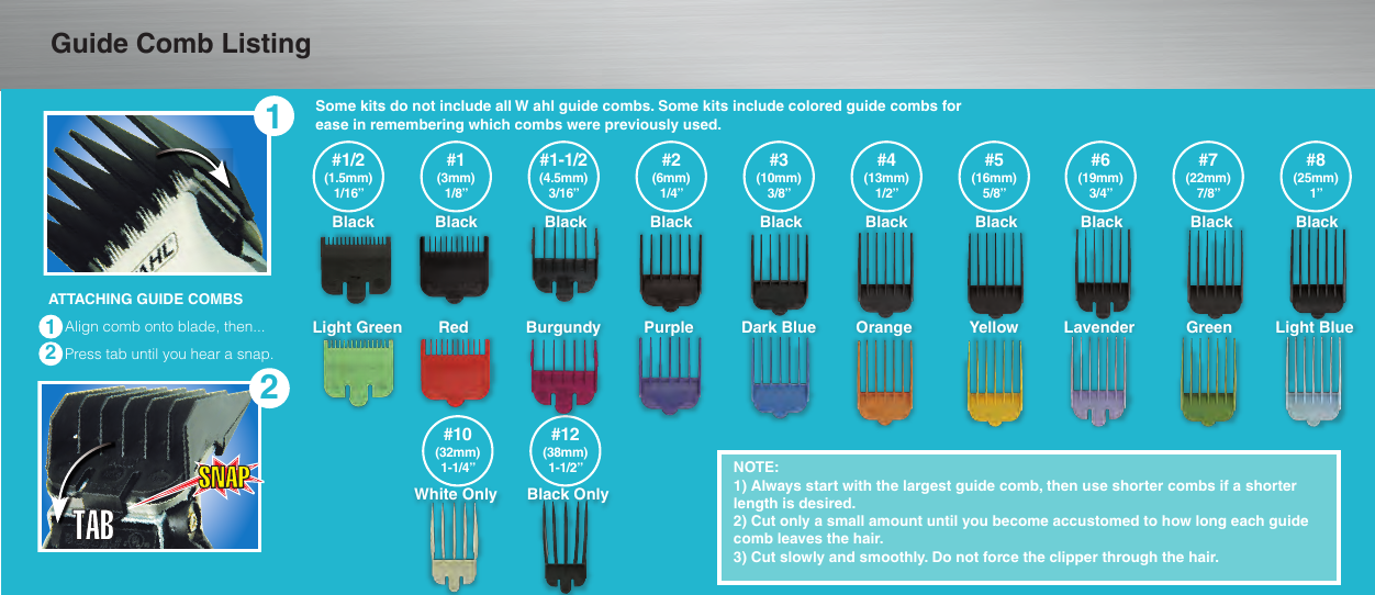 Page 4 of 4 - Wahl Hair Clippers HOWTOBOOKLET_ENGLISH User Manual  To The 1c175a11-3cd6-46e2-82d0-9d40f14964fc
