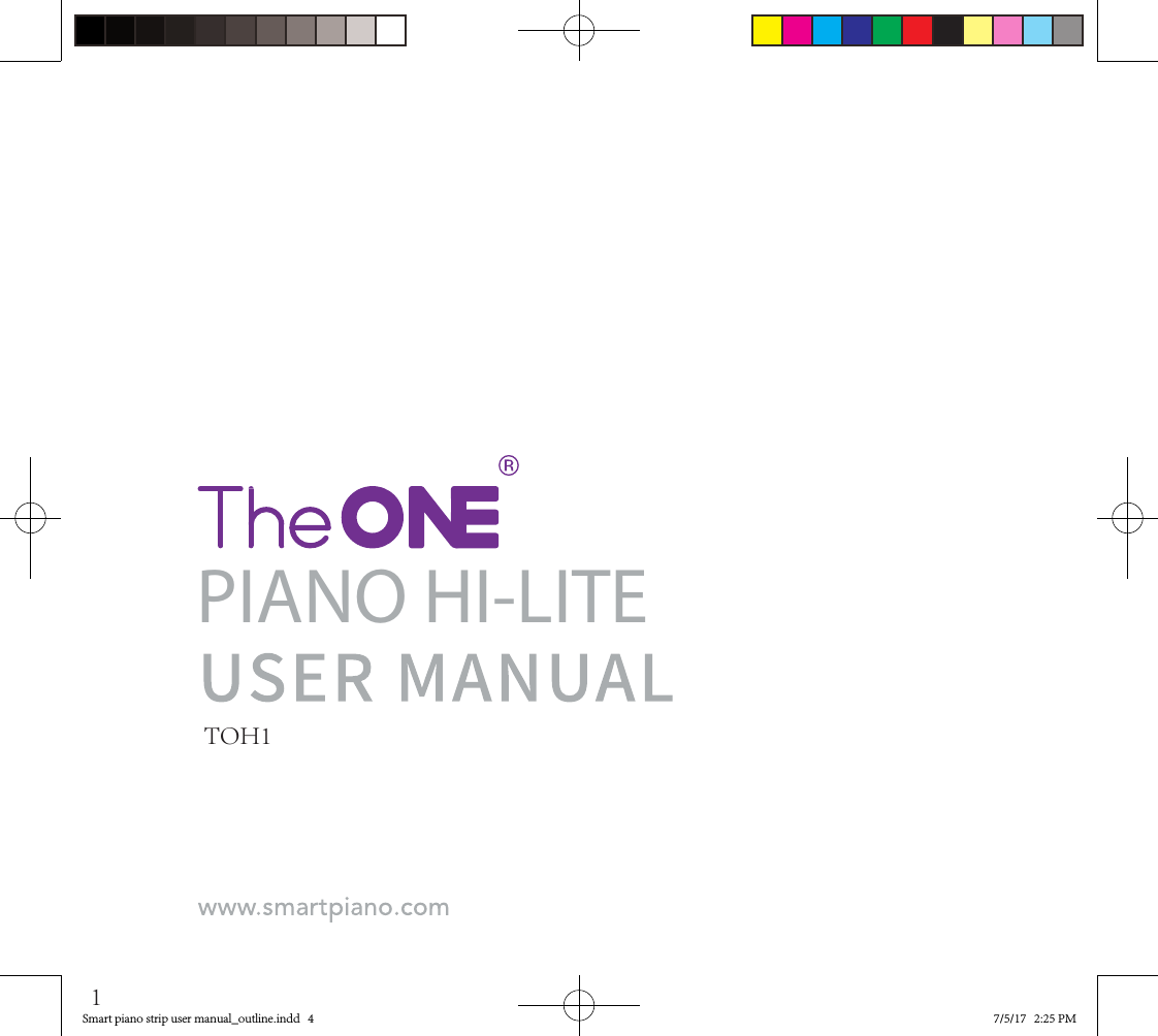 Smart piano strip user manual_outline.indd   4 7/5/17   2:25 PMPIANO HI-LITE1TOH1