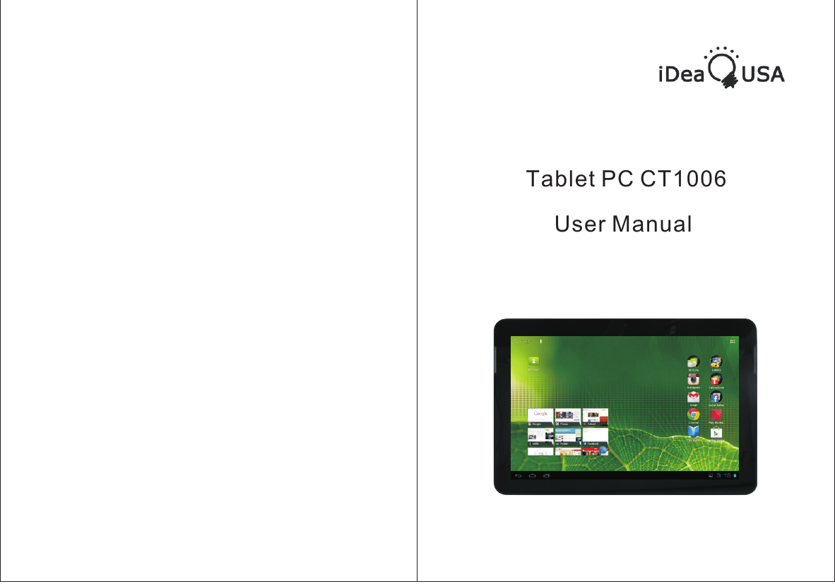          Tablet PC CT1006User Manual 