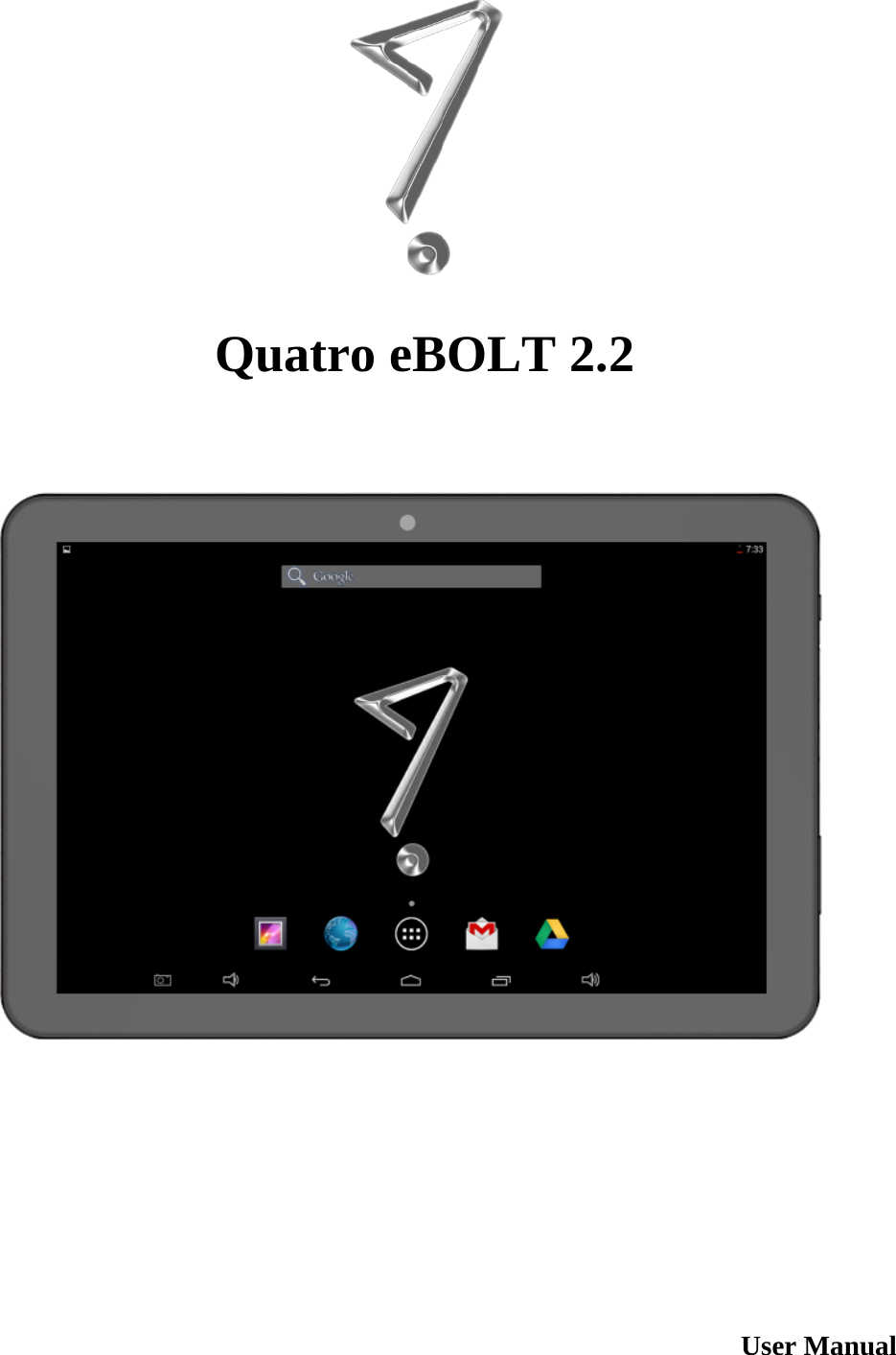  Quatro eBOLT 2.2          User Manual  