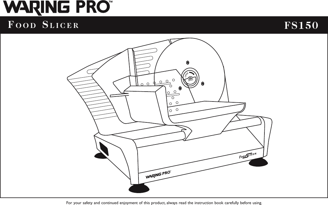 Page 1 of 8 - Waring Waring-Fs150-Users-Manual-  Waring-fs150-users-manual