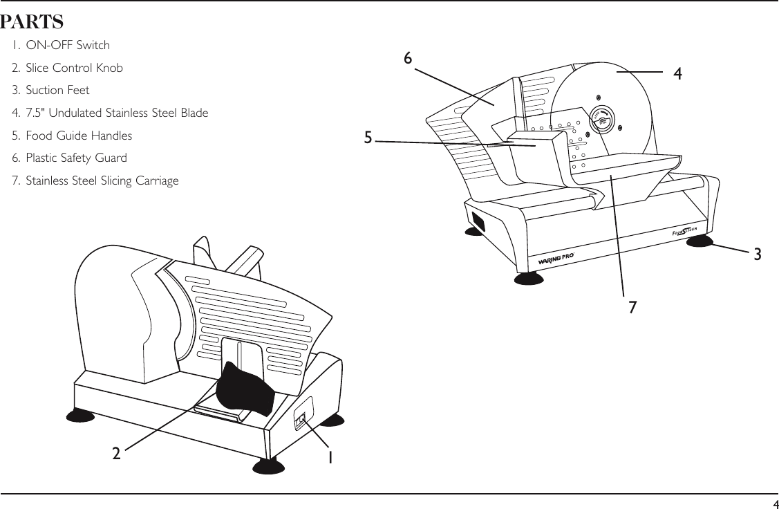 Page 5 of 8 - Waring Waring-Fs150-Users-Manual-  Waring-fs150-users-manual