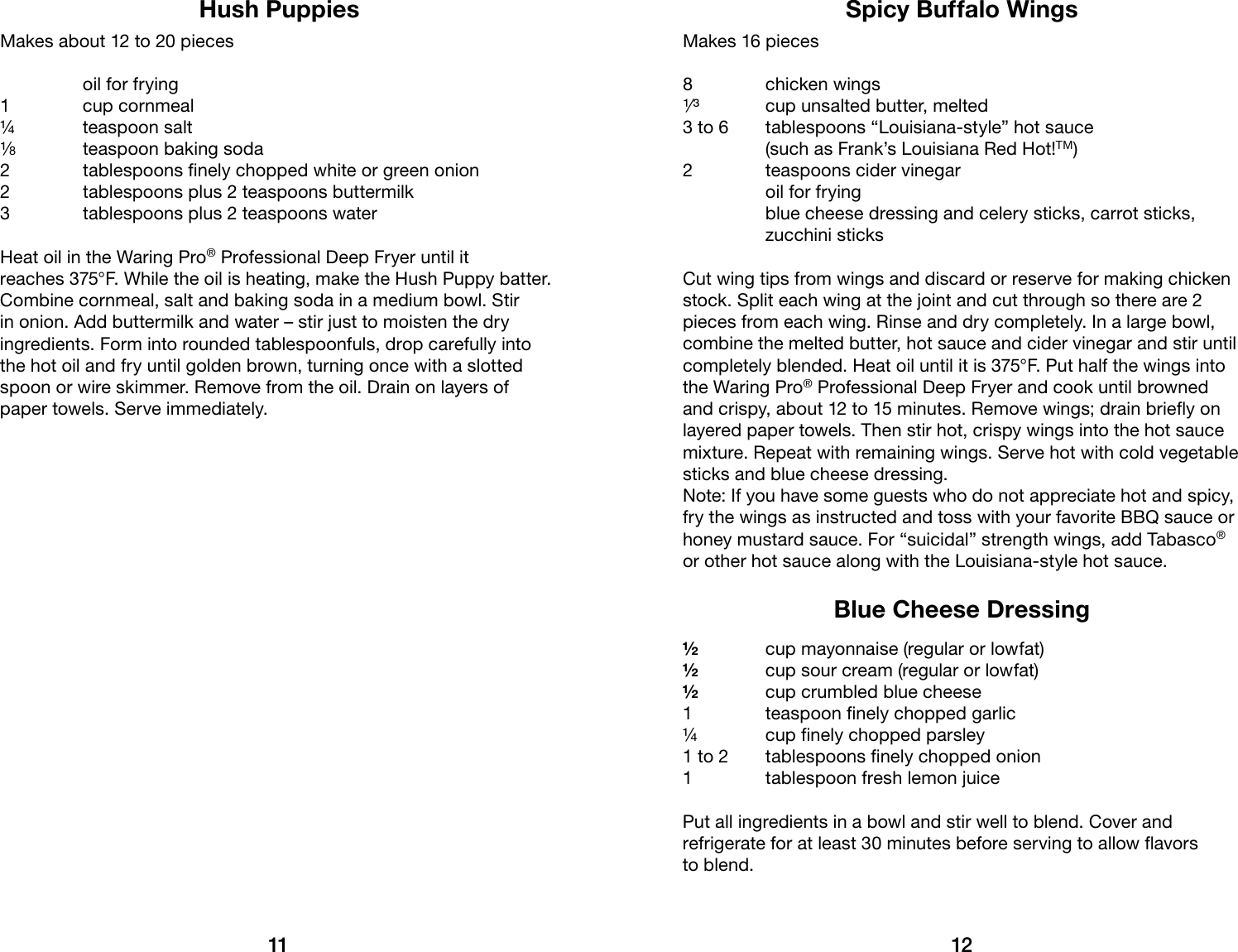 Page 7 of 11 - Waring Waring-Waring-Pro-Professional-Deep-Fryer-Df175-Users-Manual-  Waring-waring-pro-professional-deep-fryer-df175-users-manual