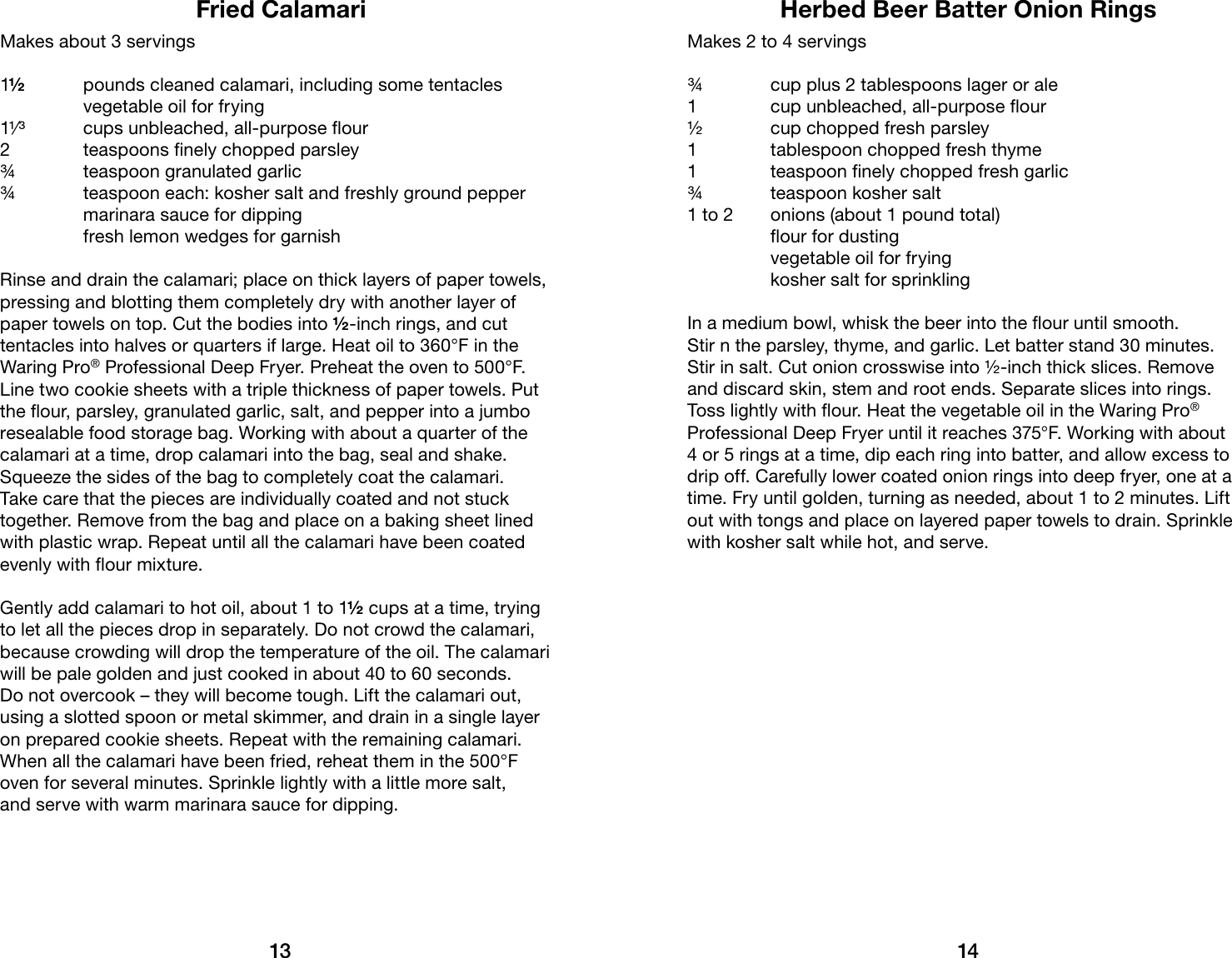 Page 8 of 11 - Waring Waring-Waring-Pro-Professional-Deep-Fryer-Df175-Users-Manual-  Waring-waring-pro-professional-deep-fryer-df175-users-manual