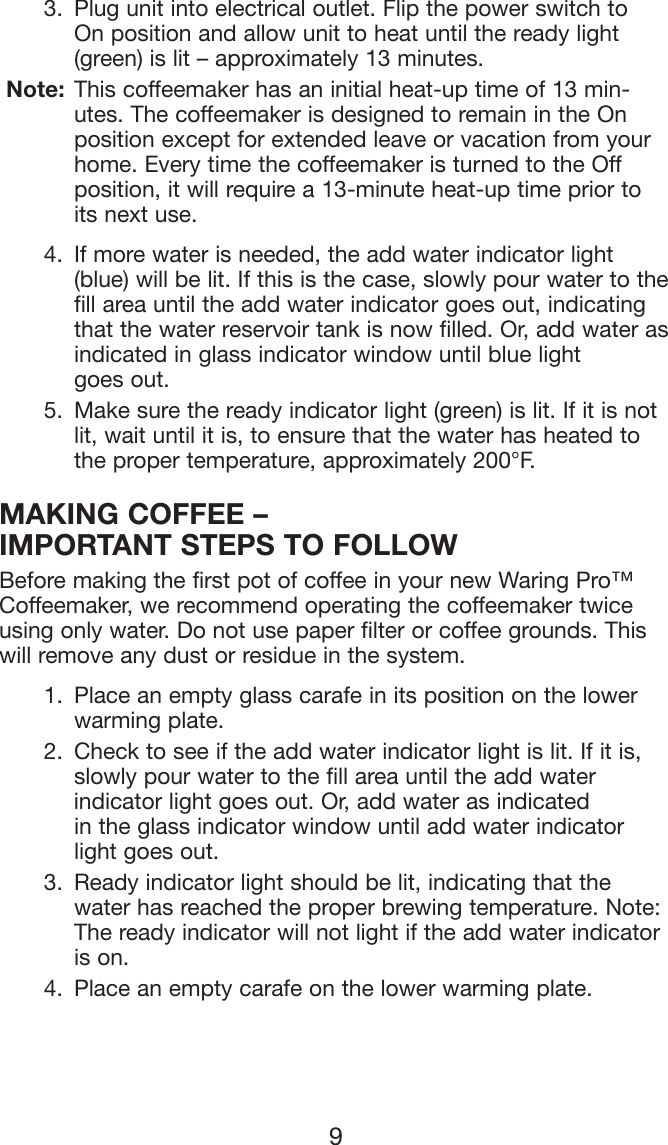 Page 10 of 12 - Waring Waring-Wc1000-Users-Manual-  Waring-wc1000-users-manual