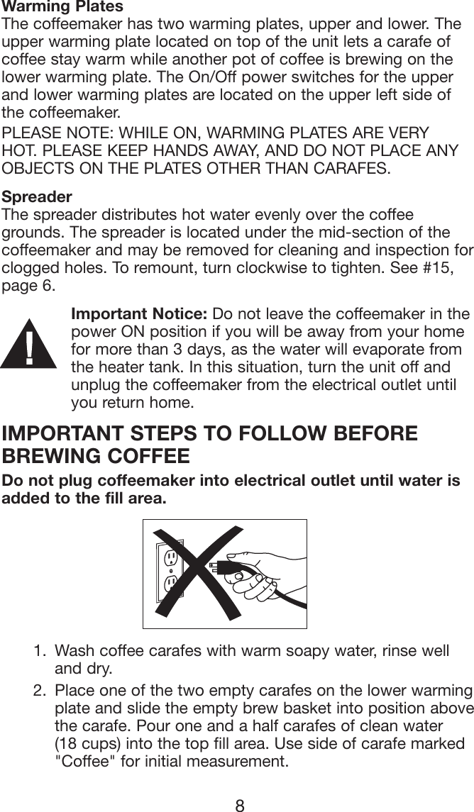 Page 9 of 12 - Waring Waring-Wc1000-Users-Manual-  Waring-wc1000-users-manual