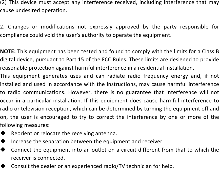 JUO! =%),! 9&amp;8)-&amp;! 03,$!+--&amp;1$! +#/!)#$&amp;*4&amp;*&amp;#-&amp;!*&amp;-&amp;)8&amp;92! )#-(39)#6! )#$&amp;*4&amp;*&amp;#-&amp;! $%+$! 0+/!-+3,&amp;!3#9&amp;,)*&amp;9!.1&amp;*+$).#@!!U@! I%+#6&amp;,! .*! 0.9)4)-+$).#,! #.$! &amp;[1*&amp;,,(/! +11*.8&amp;9! 7/! $%&amp;! 1+*$/! *&amp;,1.#,)7(&amp;! 4.*!-.01()+#-&amp;!-.3(9!8.)9!$%&amp;!3,&amp;*k,!+3$%.*)$/!$.!.1&amp;*+$&amp;!$%&amp;!&amp;Z3)10&amp;#$@!!NOTE:!=%),!&amp;Z3)10&amp;#$!%+,!7&amp;&amp;#!$&amp;,$&amp;9!+#9!4.3#9!$.!-.01(/!5)$%!$%&amp;!()0)$,!4.*!+!I(+,,!F!9)6)$+(!9&amp;8)-&amp;2!13*,3+#$!$.!;+*$!Kd!.4!$%&amp;!MII!X3(&amp;,@!=%&amp;,&amp;!()0)$,!+*&amp;!9&amp;,)6#&amp;9!$.!1*.8)9&amp;!*&amp;+,.#+7(&amp;!1*.$&amp;-$).#!+6+)#,$!%+*043(!)#$&amp;*4&amp;*&amp;#-&amp;!)#!+!*&amp;,)9&amp;#$)+(!)#,$+((+$).#@!=%),! &amp;Z3)10&amp;#$! 6&amp;#&amp;*+$&amp;,! 3,&amp;,! +#9! -+#! *+9)+$&amp;! *+9).! 4*&amp;Z3&amp;#-/! &amp;#&amp;*6/! +#92! )4! #.$!)#,$+((&amp;9!+#9!3,&amp;9!)#!+--.*9+#-&amp;!5)$%!$%&amp;!)#,$*3-$).#,2!0+/!-+3,&amp;!%+*043(!)#$&amp;*4&amp;*&amp;#-&amp;!$.! *+9).! -.003#)-+$).#,@! ?.5&amp;8&amp;*2! $%&amp;*&amp;! ),! #.! 63+*+#$&amp;&amp;! $%+$! )#$&amp;*4&amp;*&amp;#-&amp;! 5)((! #.$!.--3*!)#! +! 1+*$)-3(+*!)#,$+((+$).#@!"4! $%),!&amp;Z3)10&amp;#$!9.&amp;,! -+3,&amp;! %+*043(! )#$&amp;*4&amp;*&amp;#-&amp;!$.!*+9).!.*!$&amp;(&amp;8),).#!*&amp;-&amp;1$).#2!5%)-%!-+#!7&amp;!9&amp;$&amp;*0)#&amp;9!7/!$3*#)#6!$%&amp;!&amp;Z3)10&amp;#$!.44!+#9!.#2! $%&amp;! 3,&amp;*! ),! &amp;#-.3*+6&amp;9! $.! $*/! $.! -.**&amp;-$! $%&amp;! )#$&amp;*4&amp;*&amp;#-&amp;! 7/! .#&amp;! .*! 0.*&amp;! .4! $%&amp;!4.((.5)#6!0&amp;+,3*&amp;,e!! X&amp;.*)&amp;#$!.*!*&amp;(.-+$&amp;!$%&amp;!*&amp;-&amp;)8)#6!+#$&amp;##+@!! "#-*&amp;+,&amp;!$%&amp;!,&amp;1+*+$).#!7&amp;$5&amp;&amp;#!$%&amp;!&amp;Z3)10&amp;#$!+#9!*&amp;-&amp;)8&amp;*@!! I.##&amp;-$!$%&amp;!&amp;Z3)10&amp;#$!)#$.!+#!.3$(&amp;$!.#!+!-)*-3)$!9)44&amp;*&amp;#$!4*.0!$%+$!$.!5%)-%!$%&amp;!*&amp;-&amp;)8&amp;*!),!-.##&amp;-$&amp;9@!! I.#,3($!$%&amp;!9&amp;+(&amp;*!.*!+#!&amp;[1&amp;*)&amp;#-&amp;9!*+9).c=g!$&amp;-%#)-)+#!4.*!%&amp;(1@!