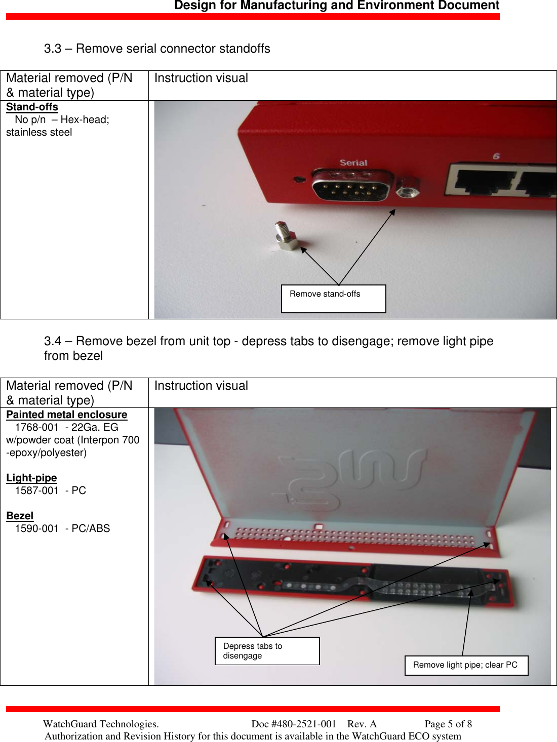 Page 5 of 8 - Watchguard-Technologies Watchguard-Technologies-Watchguard-Technologies-Wireless-Office-Headset-Firebox-X5W-Users-Manual- WatchGuard Firebox X Edge Wireless De-manufacturing Instructions  Watchguard-technologies-watchguard-technologies-wireless-office-headset-firebox-x5w-users-manual