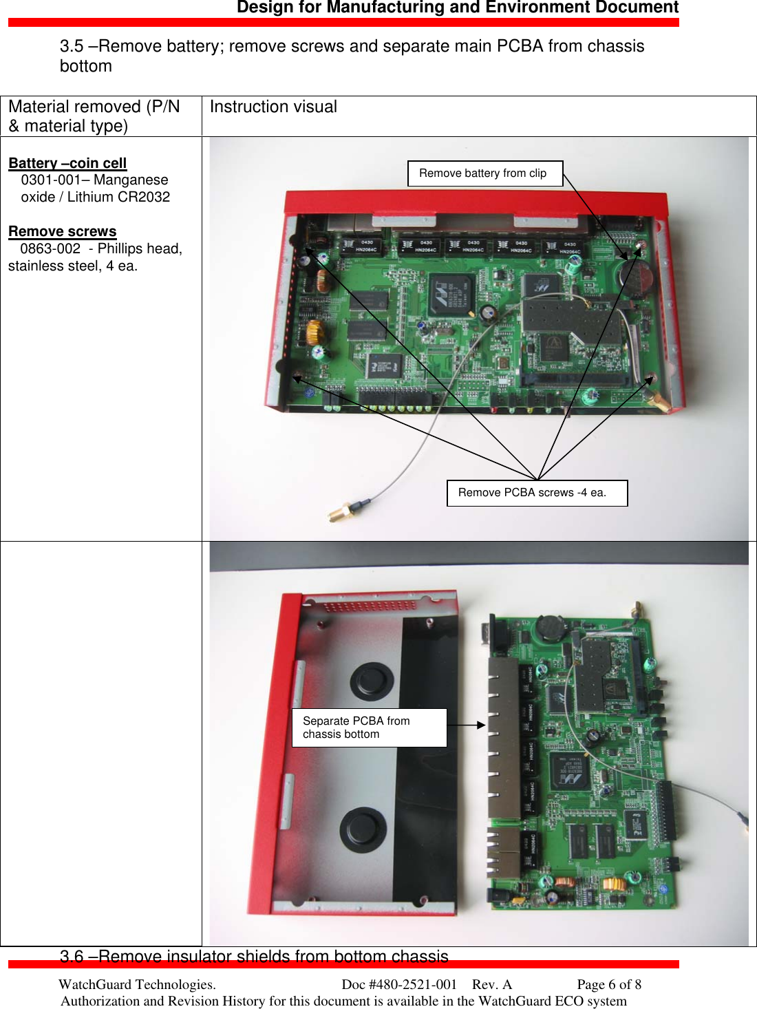 Page 6 of 8 - Watchguard-Technologies Watchguard-Technologies-Watchguard-Technologies-Wireless-Office-Headset-Firebox-X5W-Users-Manual- WatchGuard Firebox X Edge Wireless De-manufacturing Instructions  Watchguard-technologies-watchguard-technologies-wireless-office-headset-firebox-x5w-users-manual