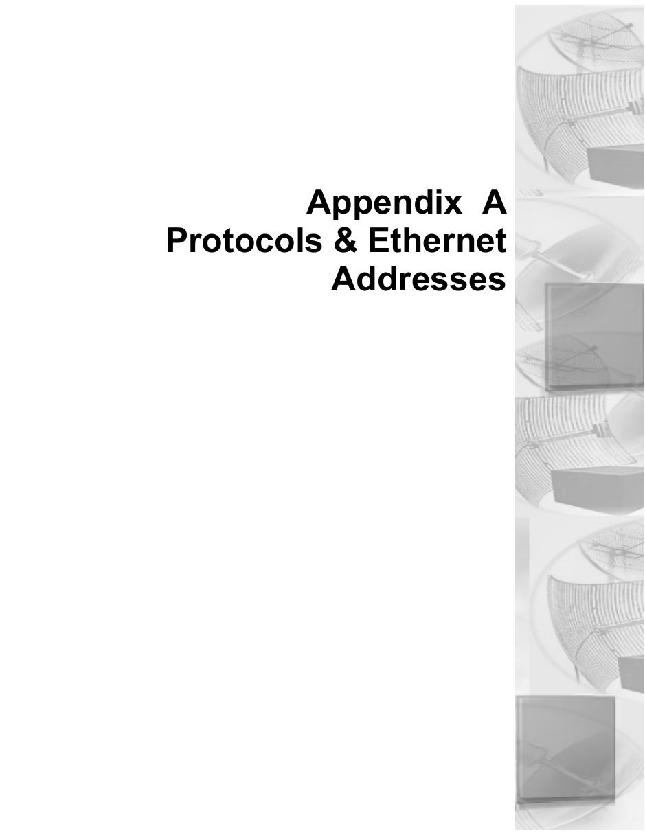 Appendix  AProtocols &amp; EthernetAddresses
