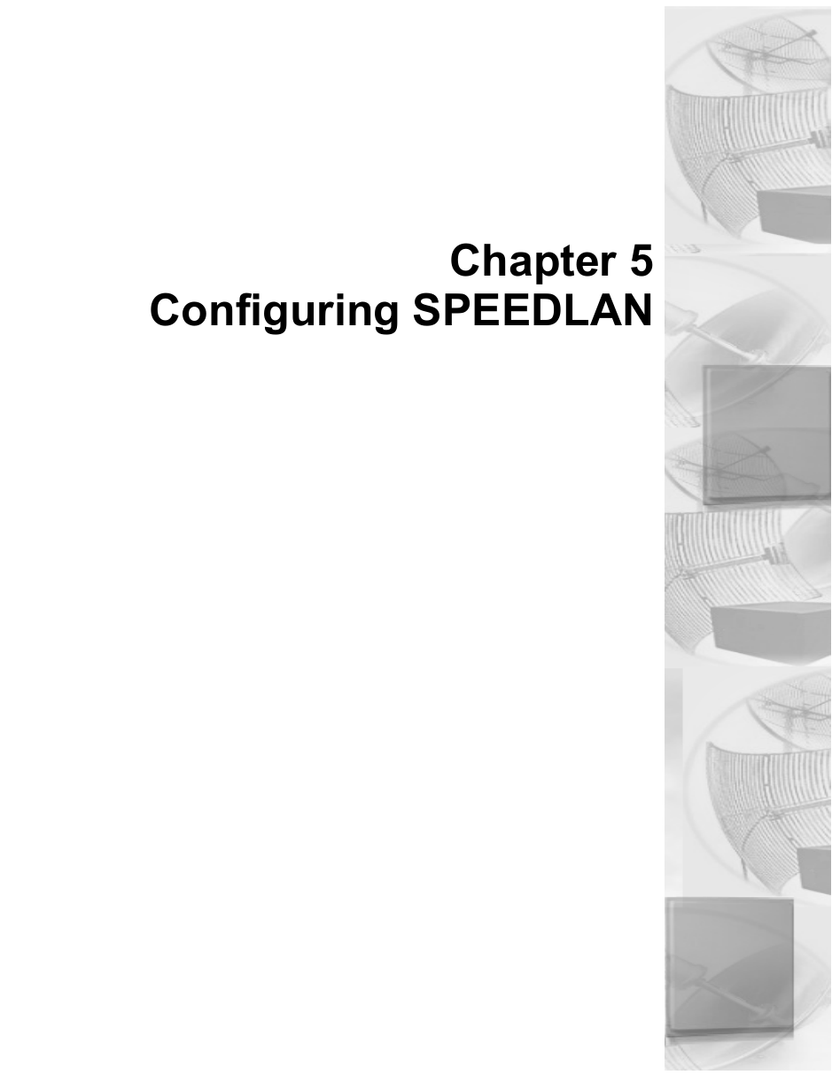 Chapter 5Configuring SPEEDLAN