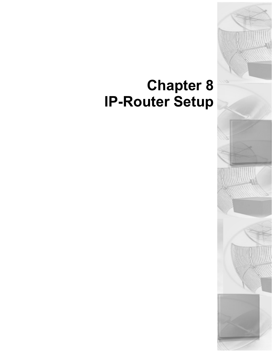 Chapter 8IP-Router Setup