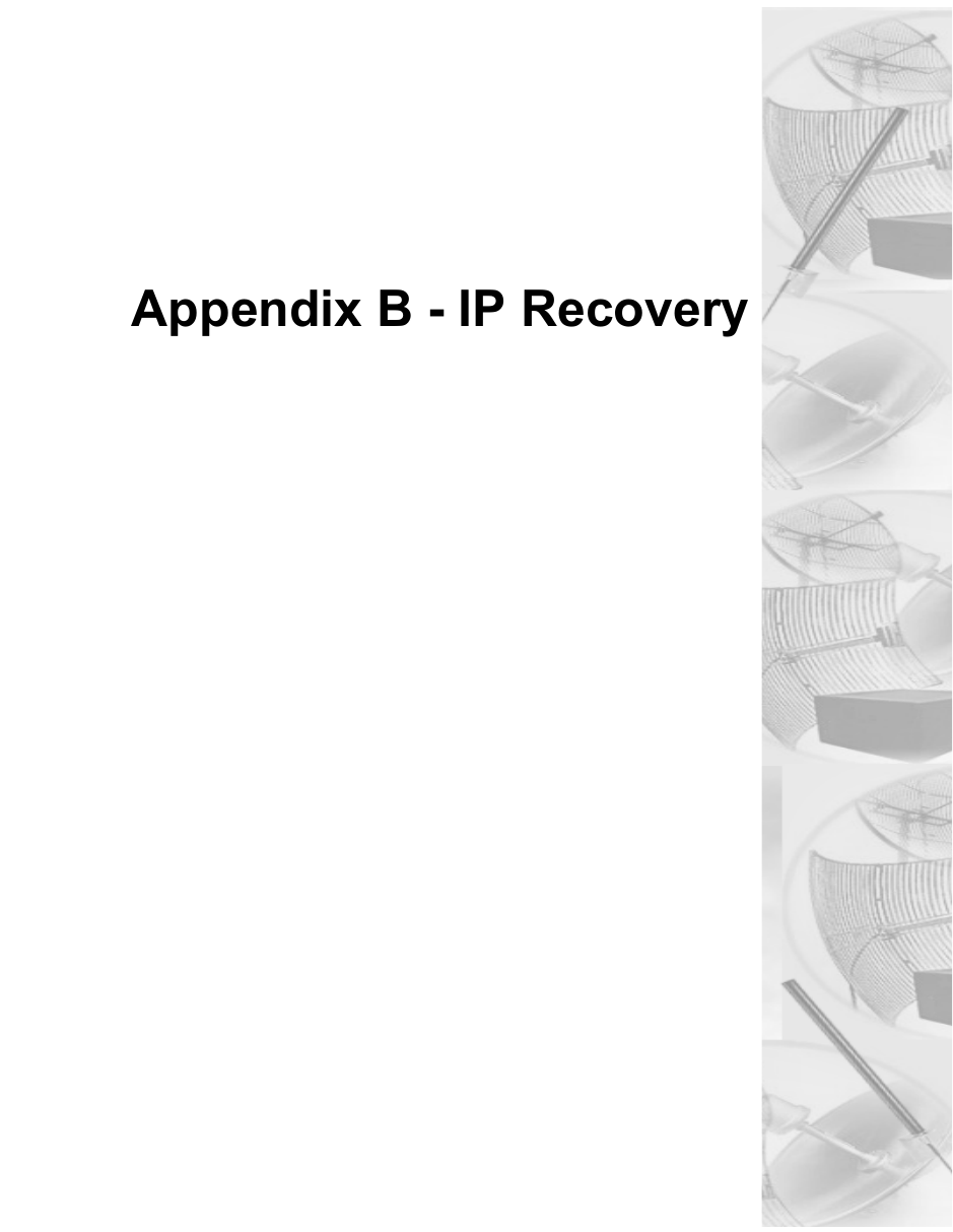 Appendix B - IP Recovery