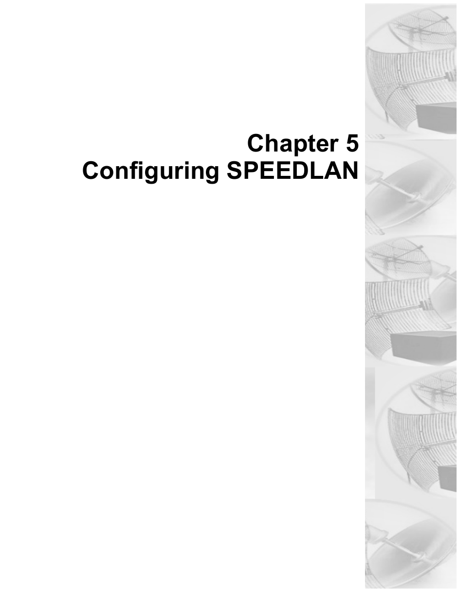 Chapter 5Configuring SPEEDLAN