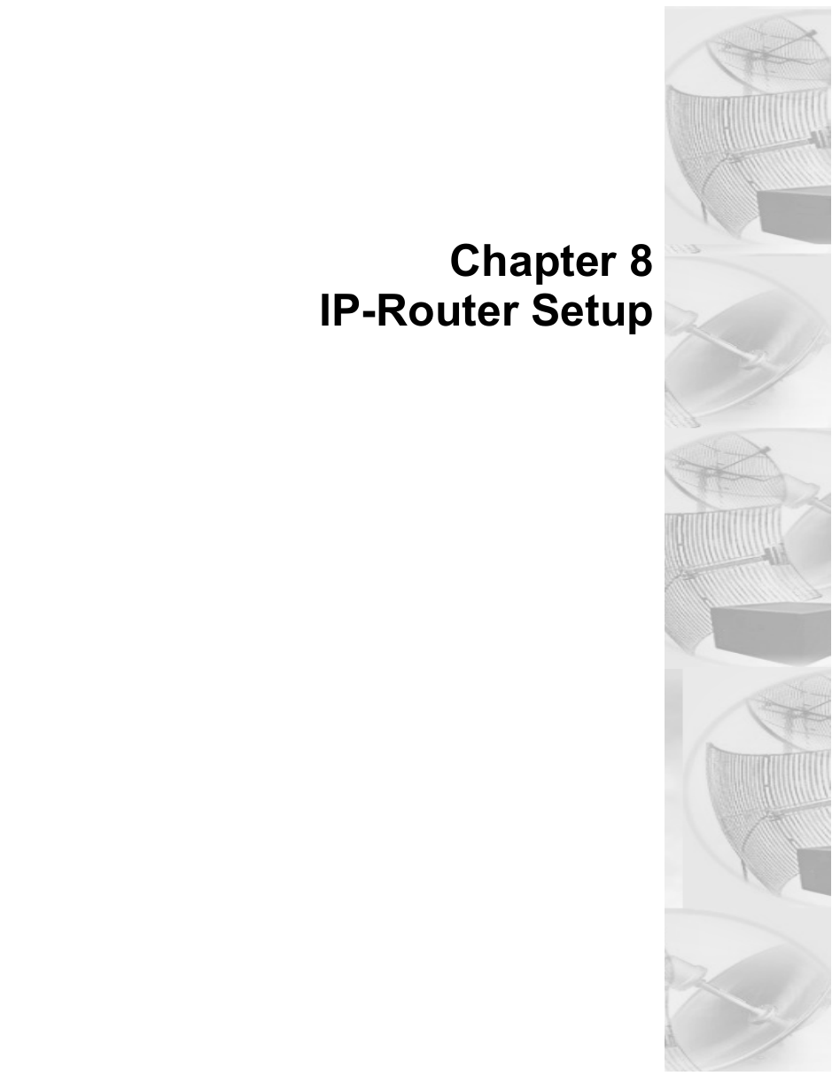 Chapter 8IP-Router Setup