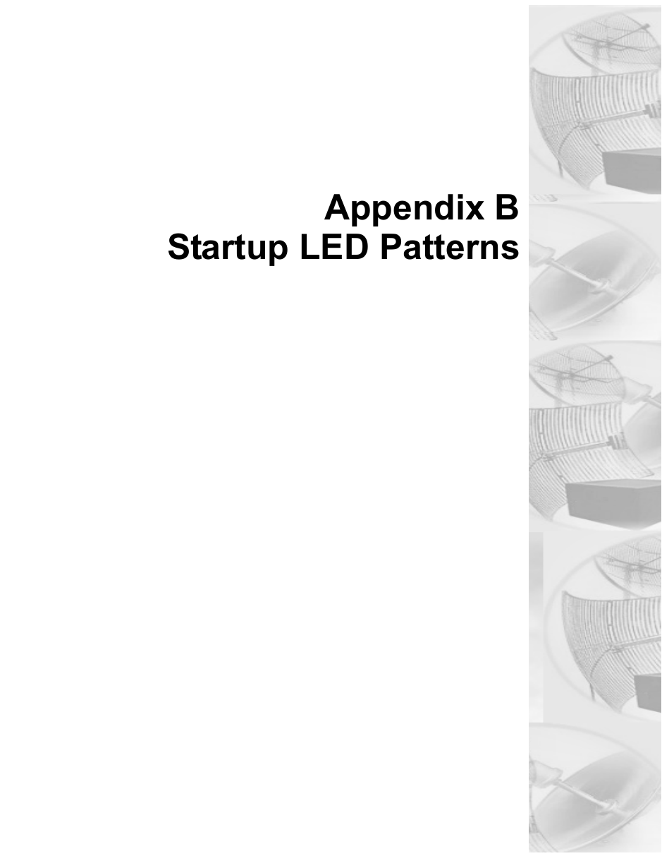 Appendix BStartup LED Patterns