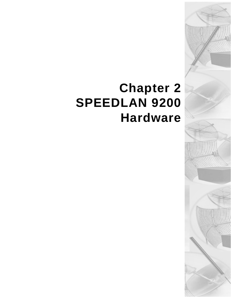 Chapter 2SPEEDLAN 9200Hardware