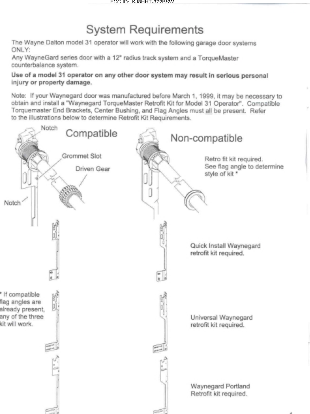        FCC ID:  KJ8HHT-372BSW