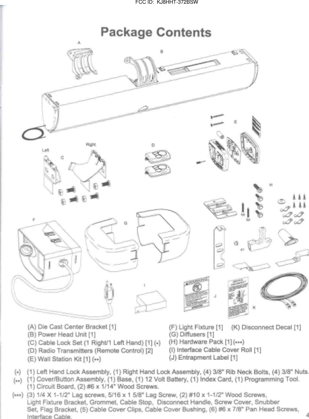        FCC ID:  KJ8HHT-372BSW